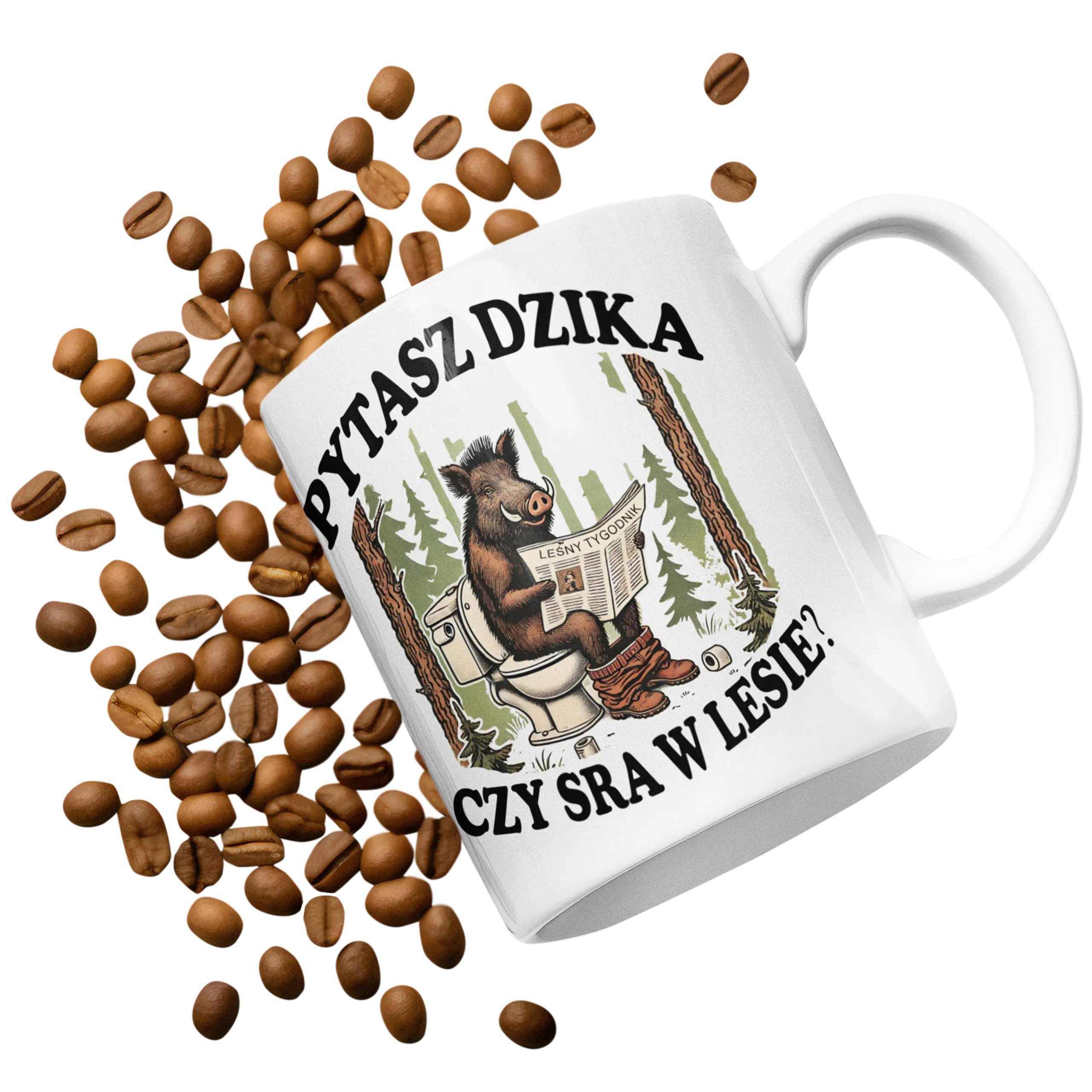 Kubek pytasz dzika czy sra w lesie?