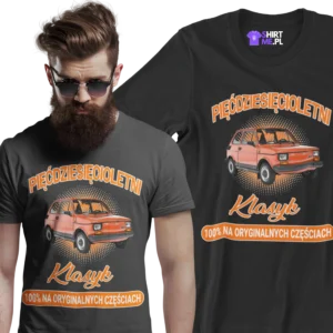 Koszulka pięćdziesięcioletni klasyk 100% na oryginalnych częściach