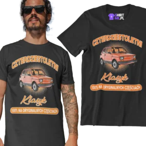 Koszulka czterdziestoletnie klasy 100% na oryginalnych częściach