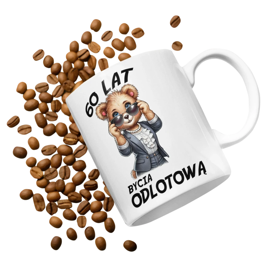 Kubek 60 lat bycia odlotową