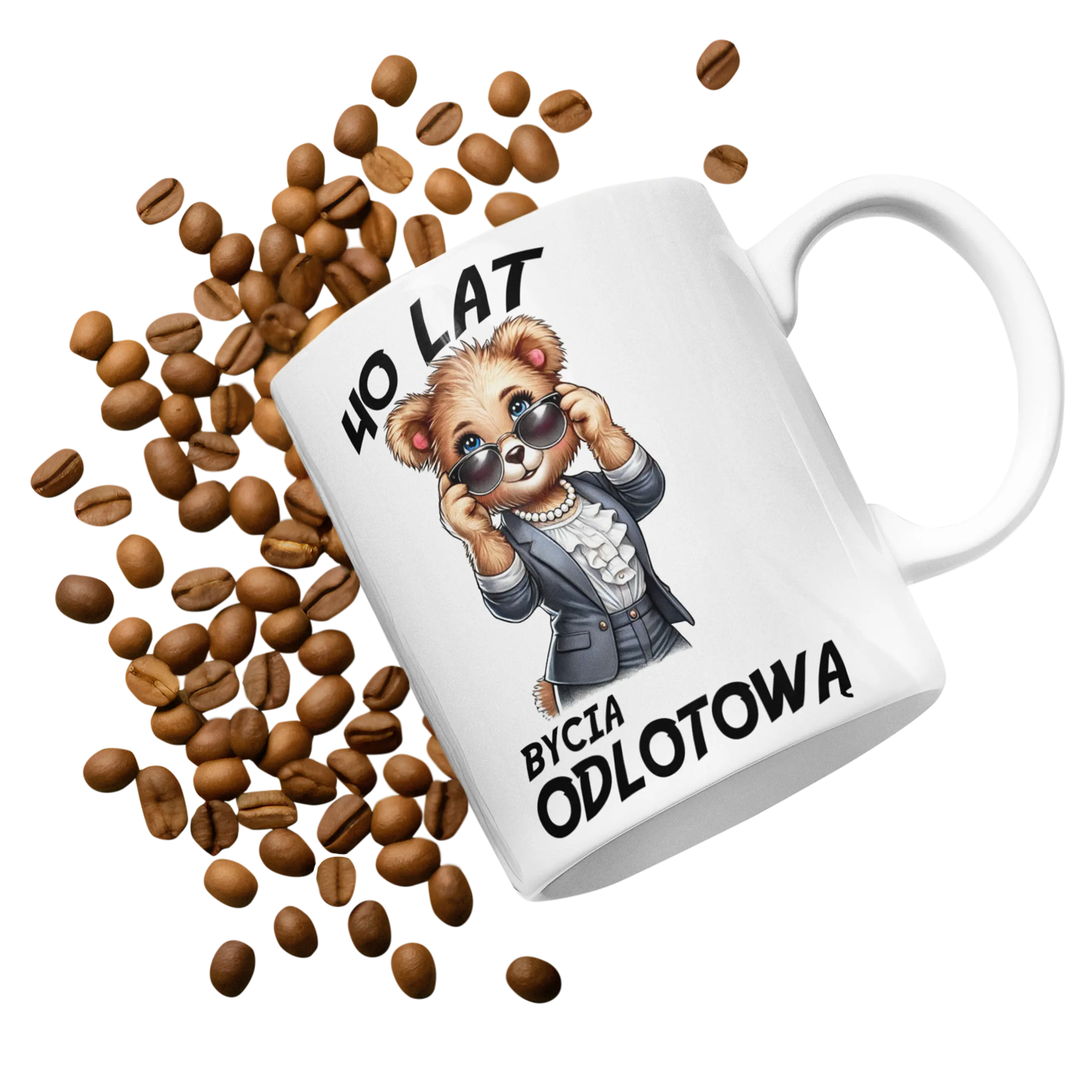 Kubek 40 lat bycia odlotową