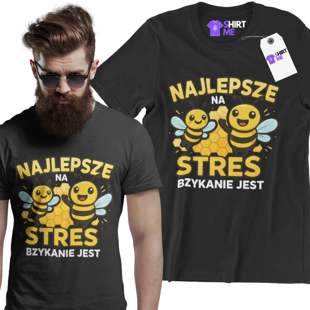 Koszulka najlepsze na stres bzykanie jest