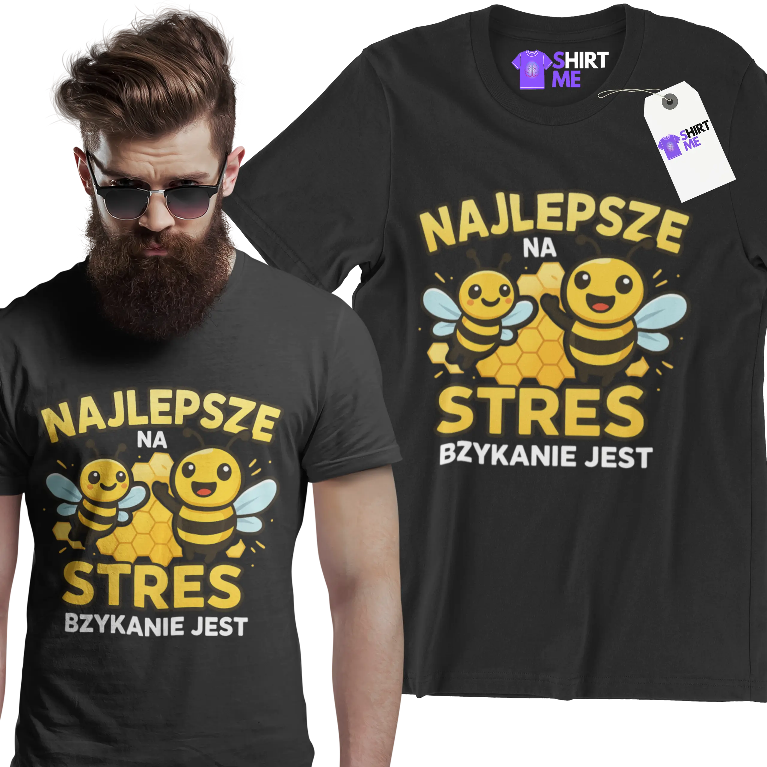 Koszulka najlepsze na stres bzykanie jest