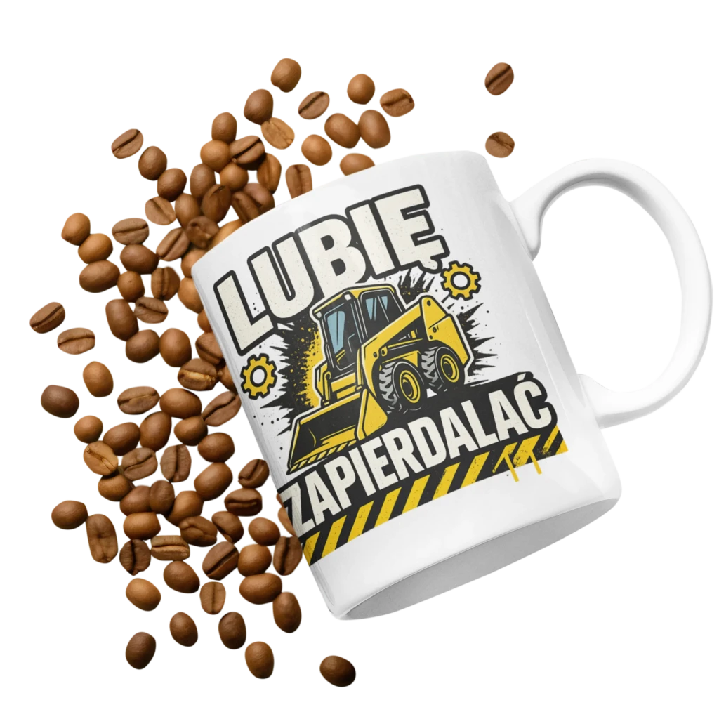 Kubek bobcat minikoparka lubię zapierdalać