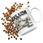 Kubek eksjuzmi łot ar ju pierdoling ebałt?