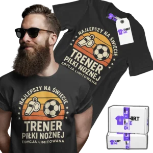 koszulka dla trenera piłki nożnej- najlepszy na świecie