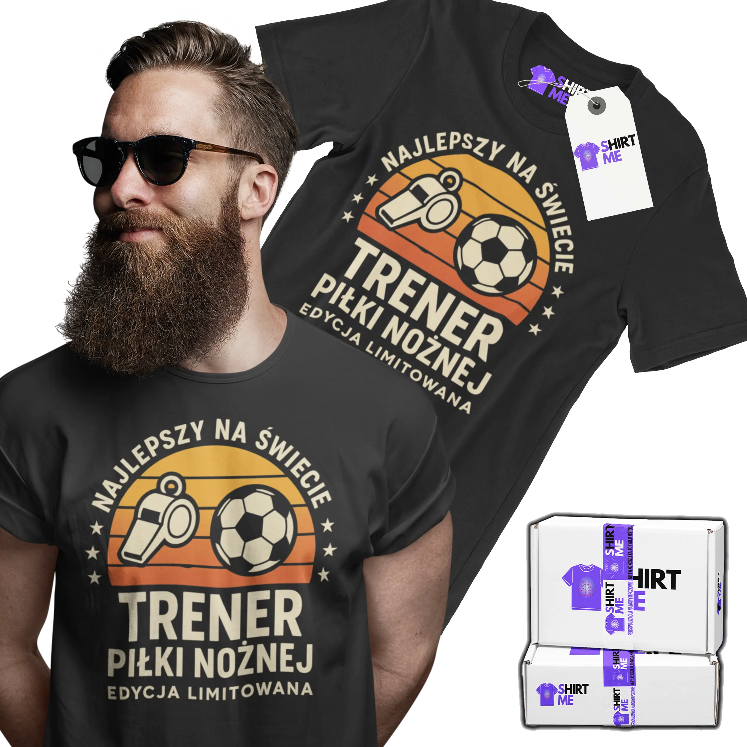 koszulka dla trenera piłki nożnej- najlepszy na świecie