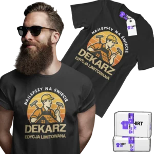 Koszulka najlepszy na świecie dekarz edycja limitowana