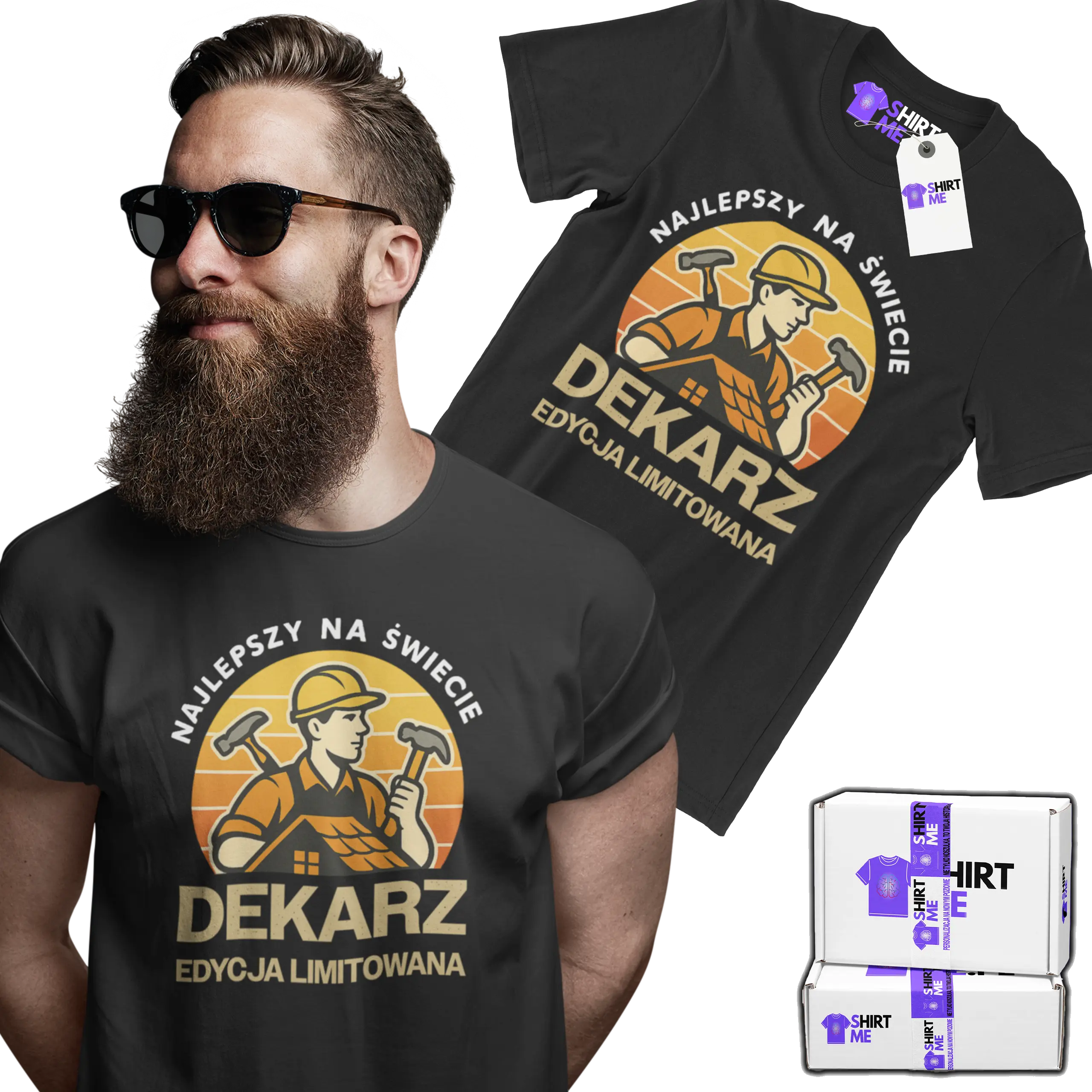 Koszulka najlepszy na świecie dekarz edycja limitowana