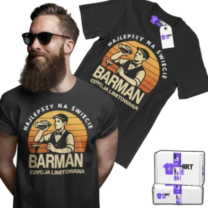 Koszulka najlepszy na świecie barman edycja limitowana