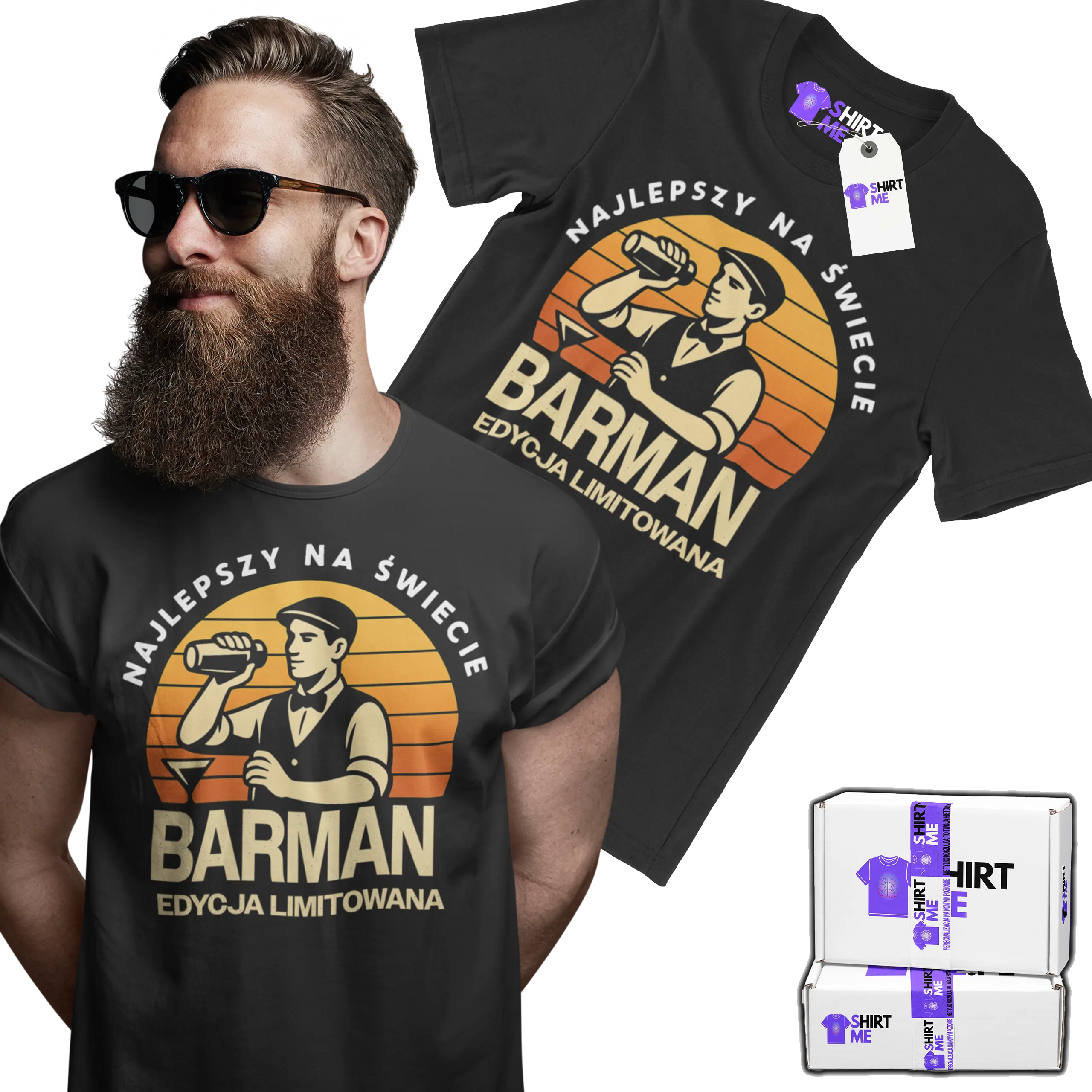 Koszulka najlepszy na świecie barman edycja limitowana