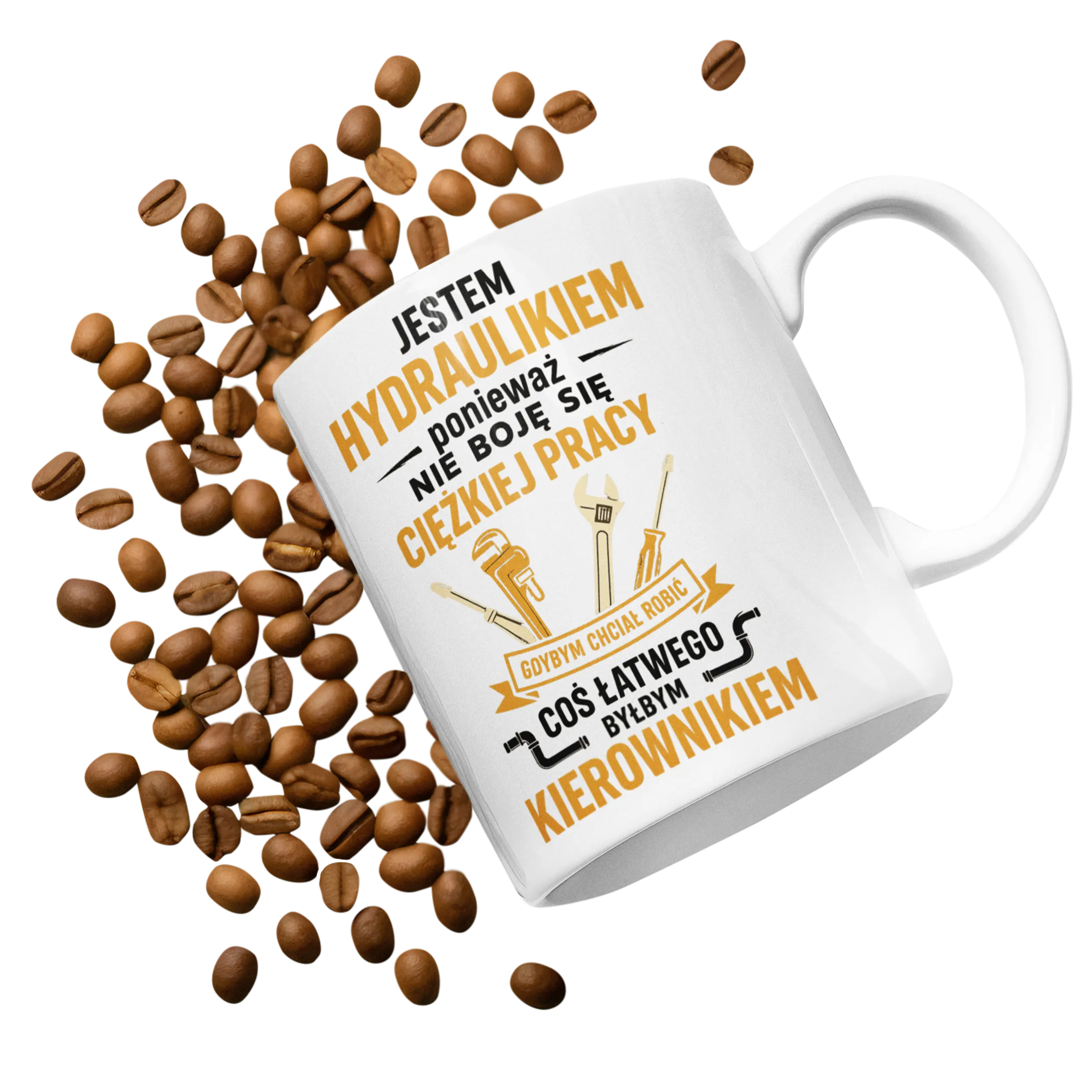 kubek jestem hydraulikiem nie boję się ciężkiej pracy