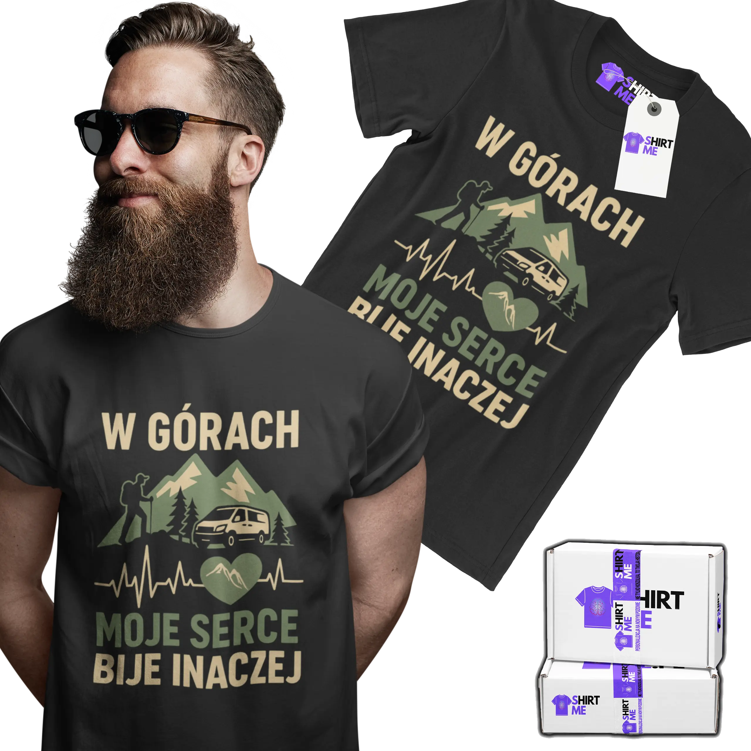 koszulka w górach moje serce bije inaczej