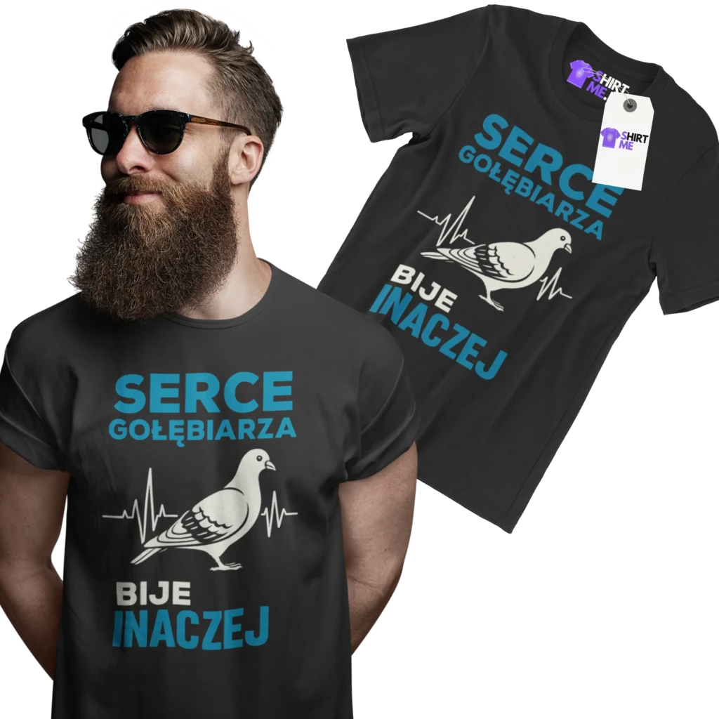 Koszulka serce gołębiarza bije inaczej