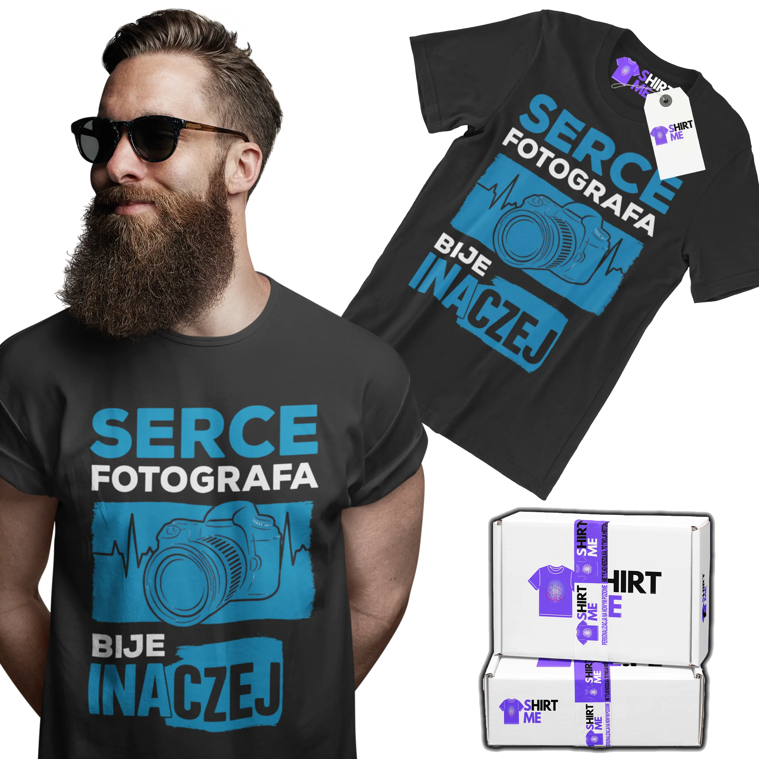 Koszulka serce fotografa bije inaczej