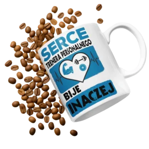 kubek serce trenera personalnego bije inaczej