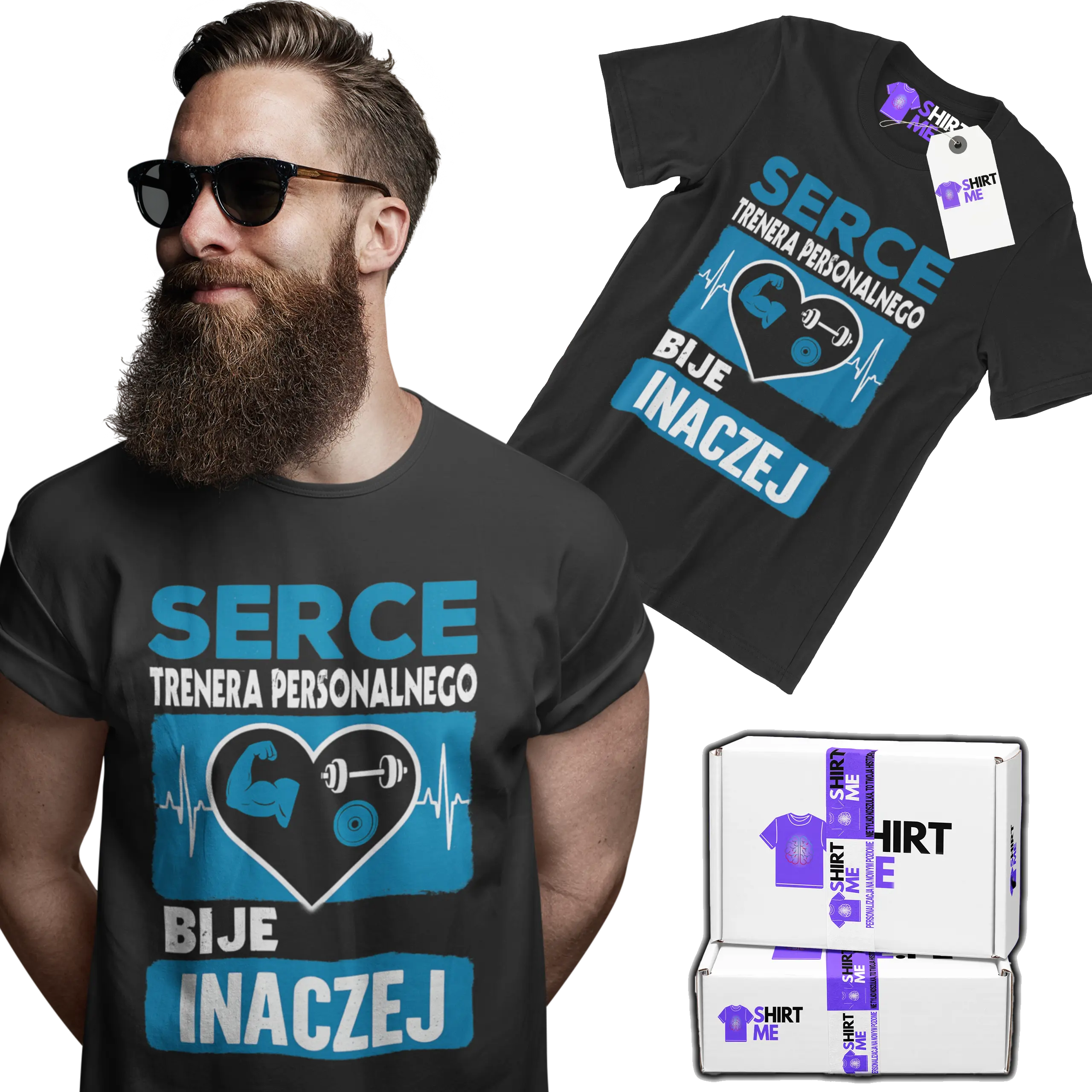 koszulka serce trenera personalnego bije inaczej
