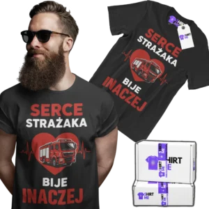 koszulka serce strażaka bije inaczej