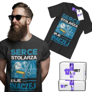 Koszulka serce stolarza bije inaczej