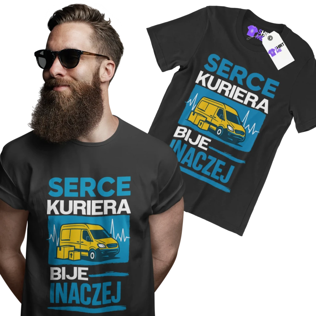 Koszulka serce kuriera bije inaczej