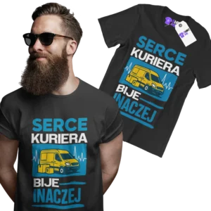Koszulka serce kuriera bije inaczej