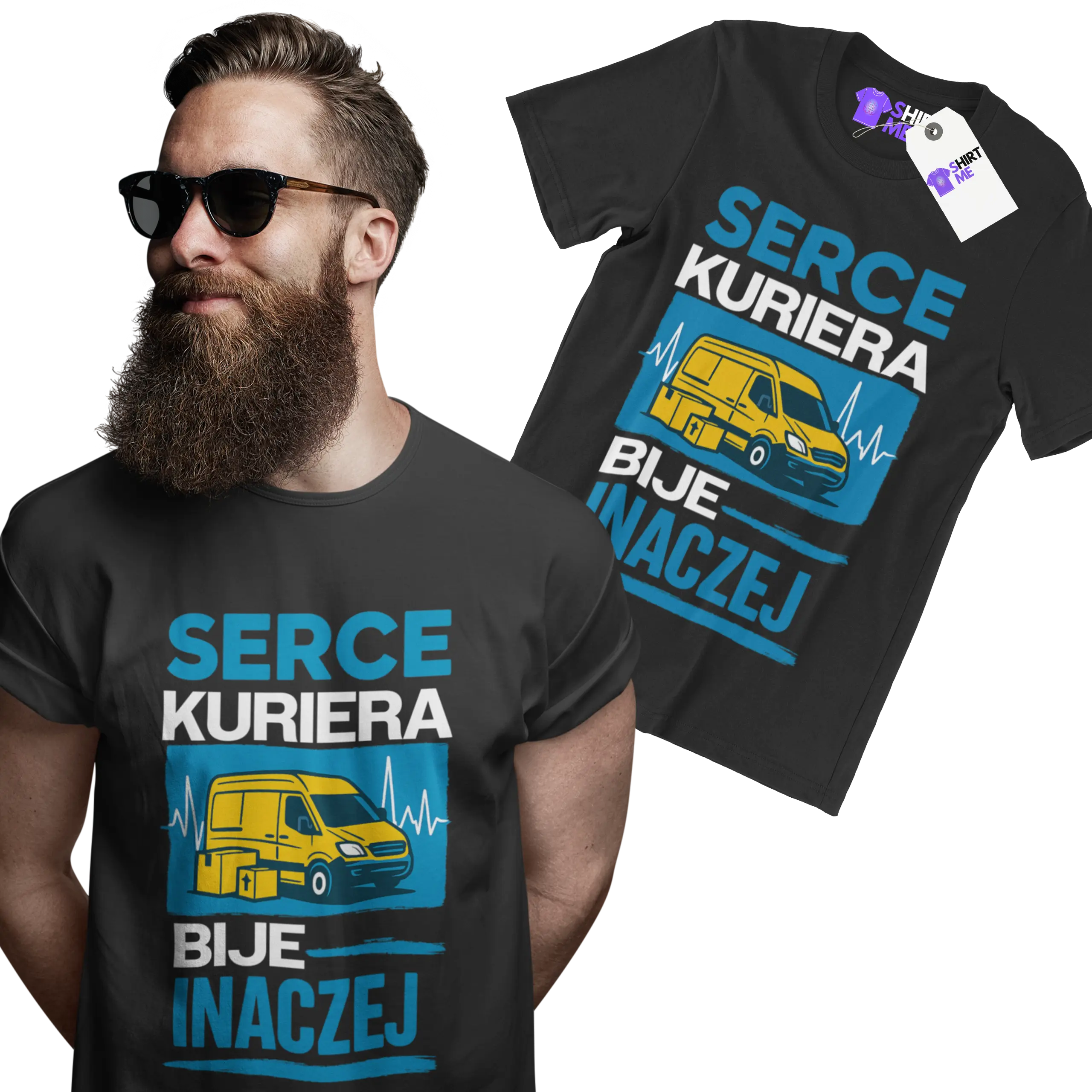 Koszulka serce kuriera bije inaczej