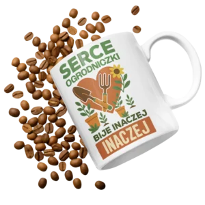 Kubek serce ogrodniczki bije inaczej