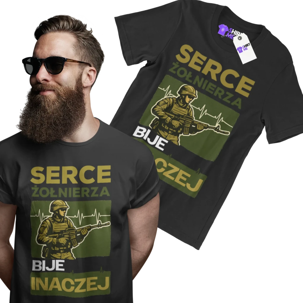 Koszulka serce żołnierza bije inaczej