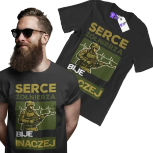 Koszulka serce żołnierza bije inaczej