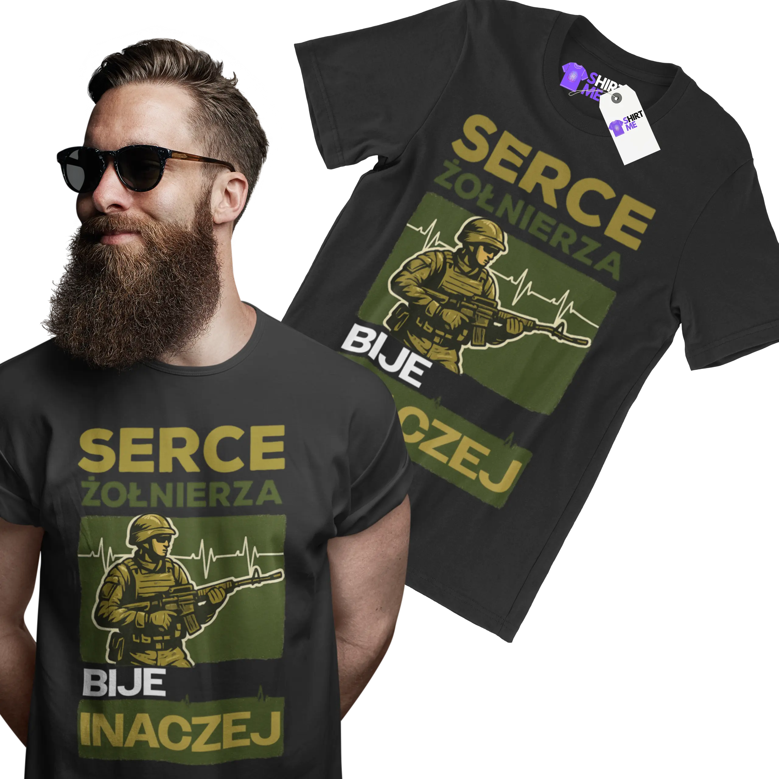 Koszulka serce żołnierza bije inaczej