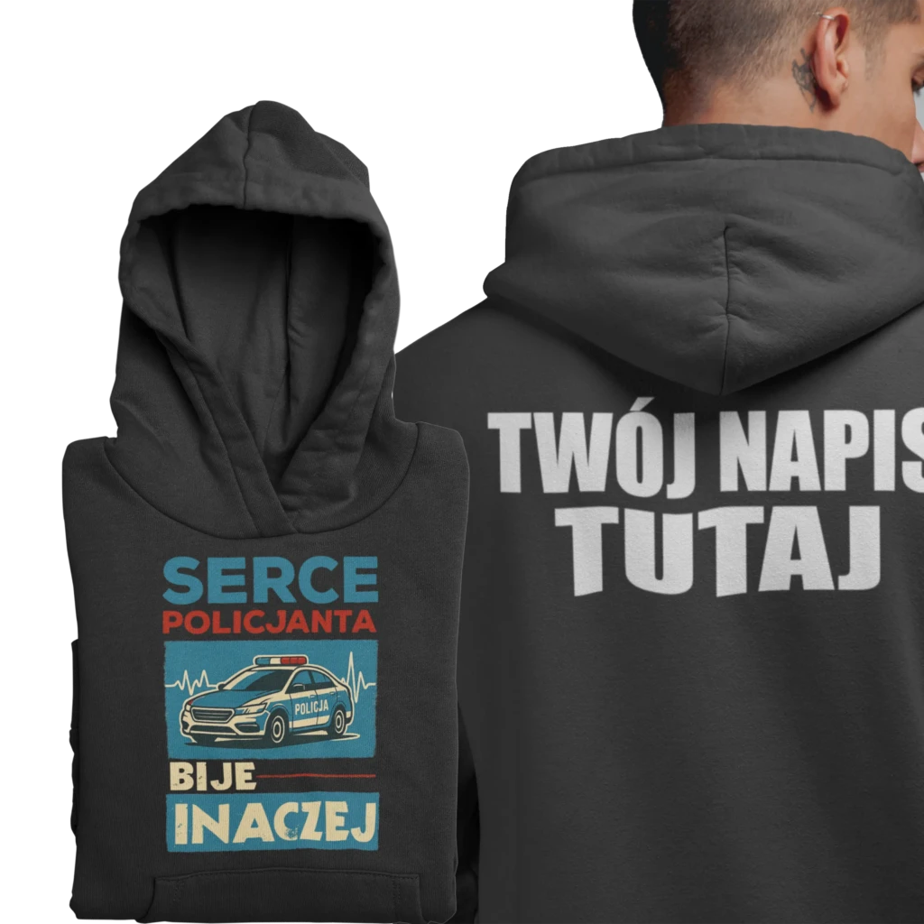 Bluza serce policjanta bije inaczej