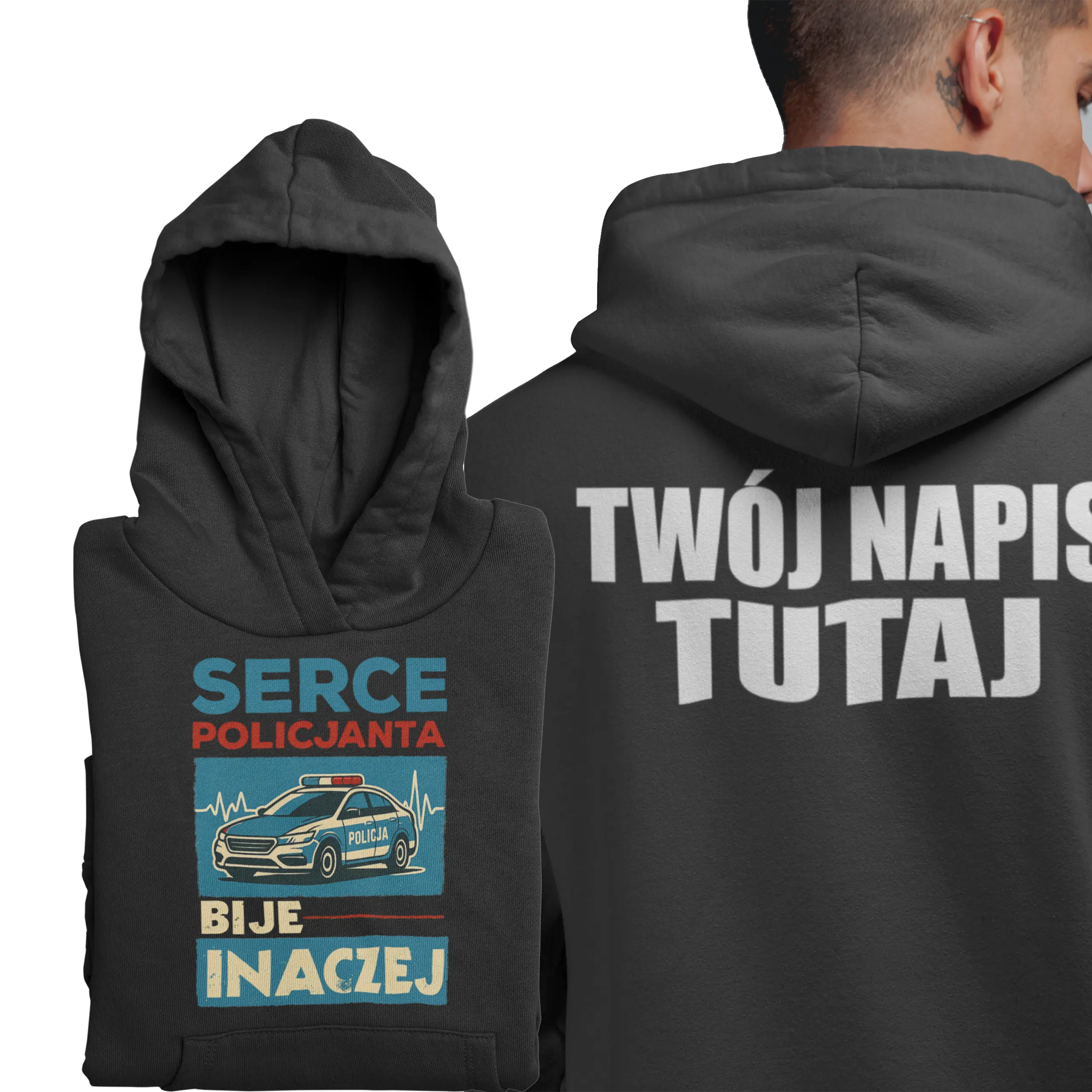 Bluza serce policjanta bije inaczej