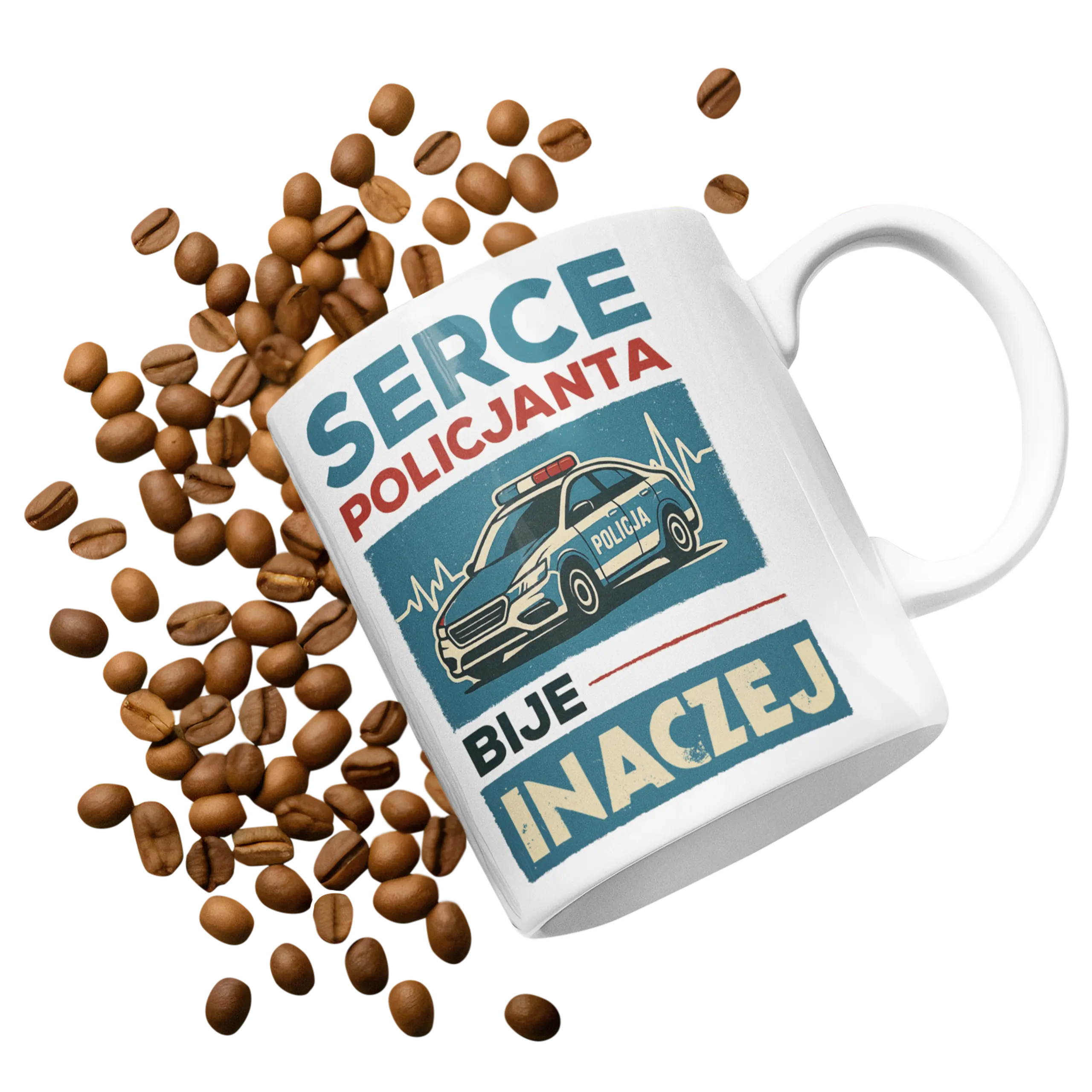 Kubek serce policjanta bije inaczej