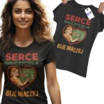Koszulka serce nauczyciela bije inaczej dla matematyka
