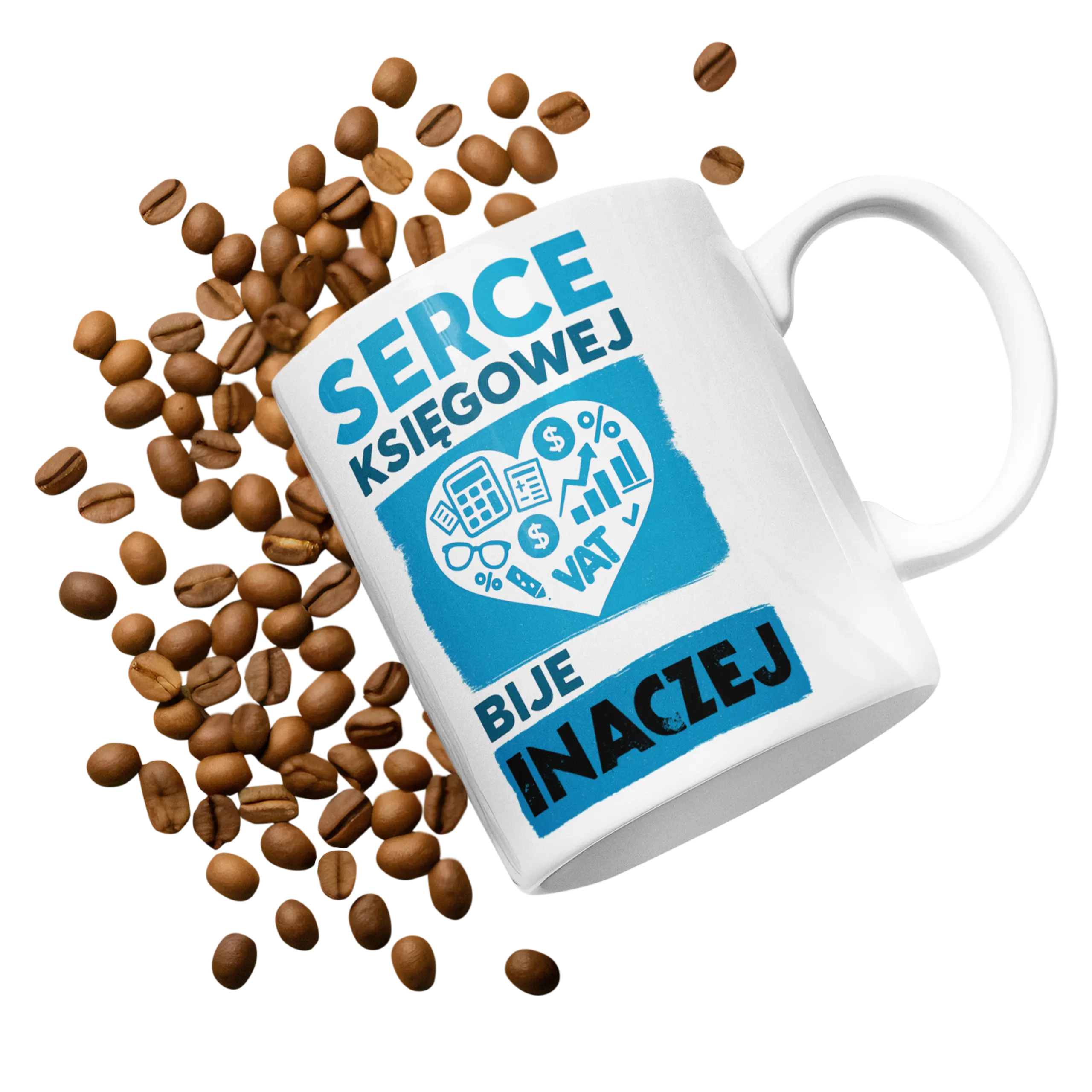 Kubek serce księgowej bije inaczej