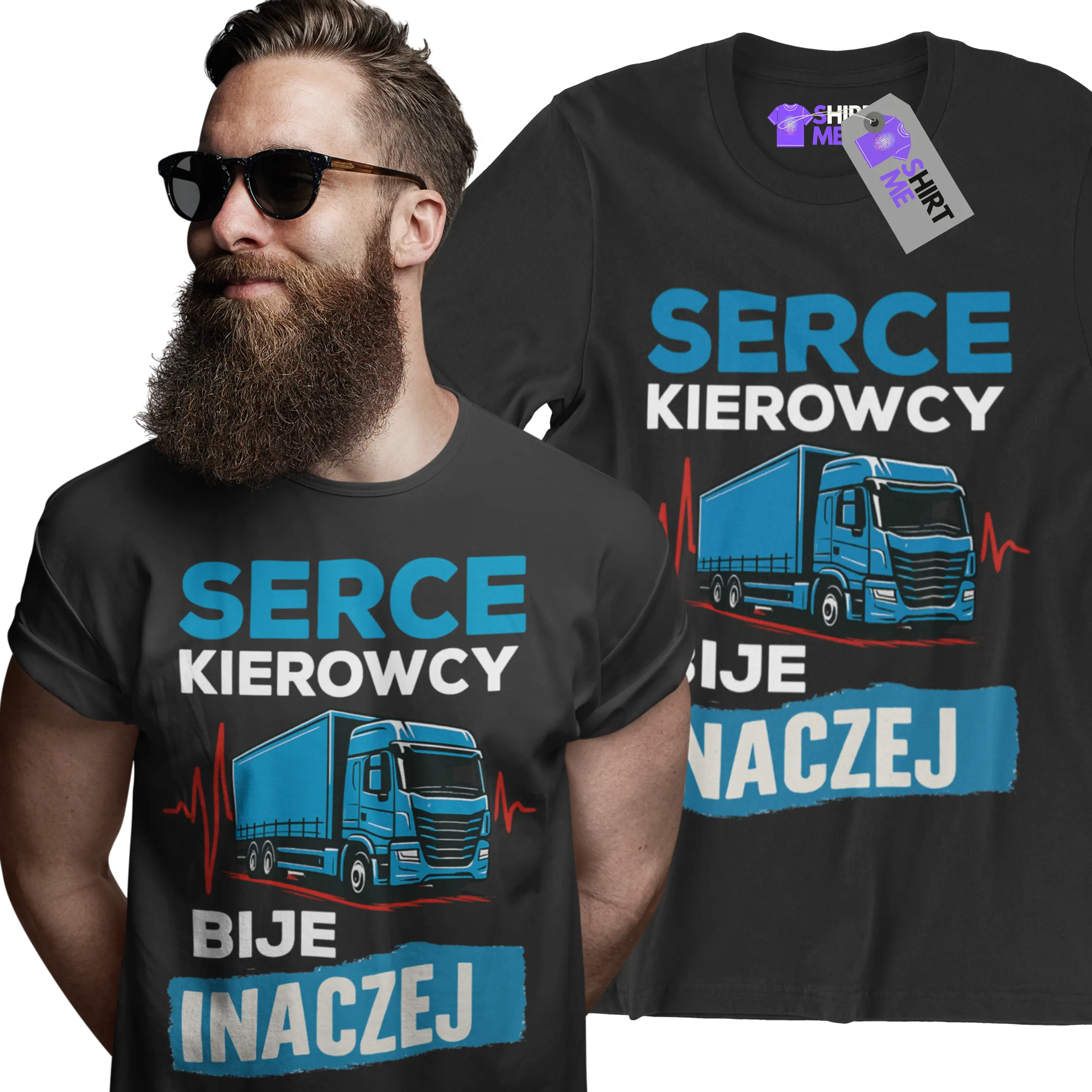 Koszulka serce kierowcy bije inaczej