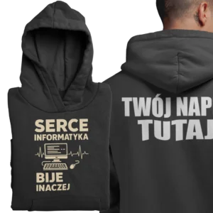 Bluza serce informatyka bije inaczej
