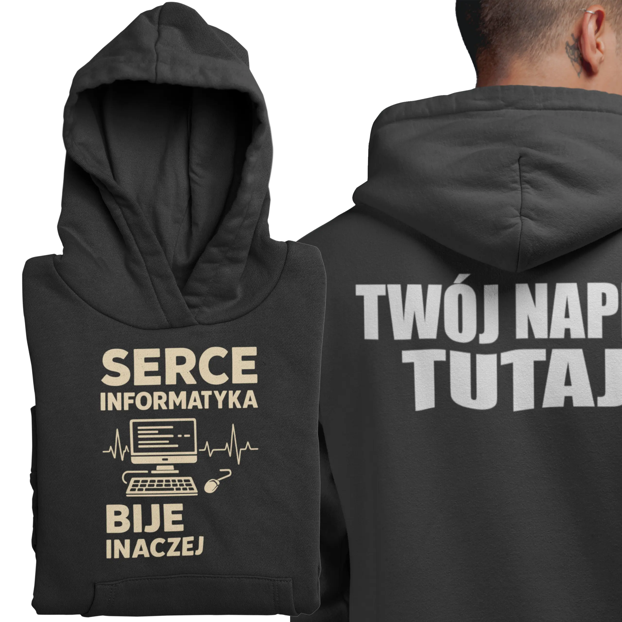 Bluza serce informatyka bije inaczej