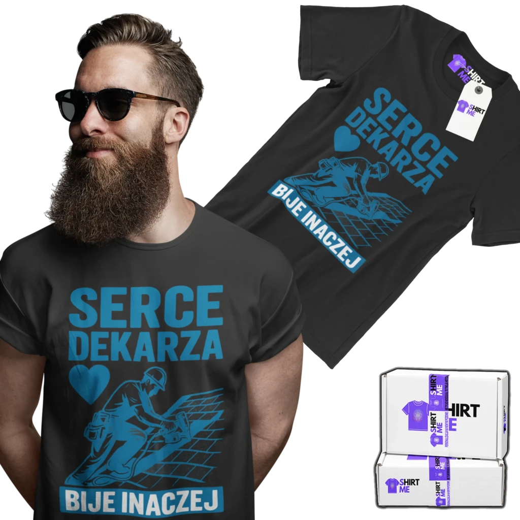 Koszulka serce dekarza bije inaczej