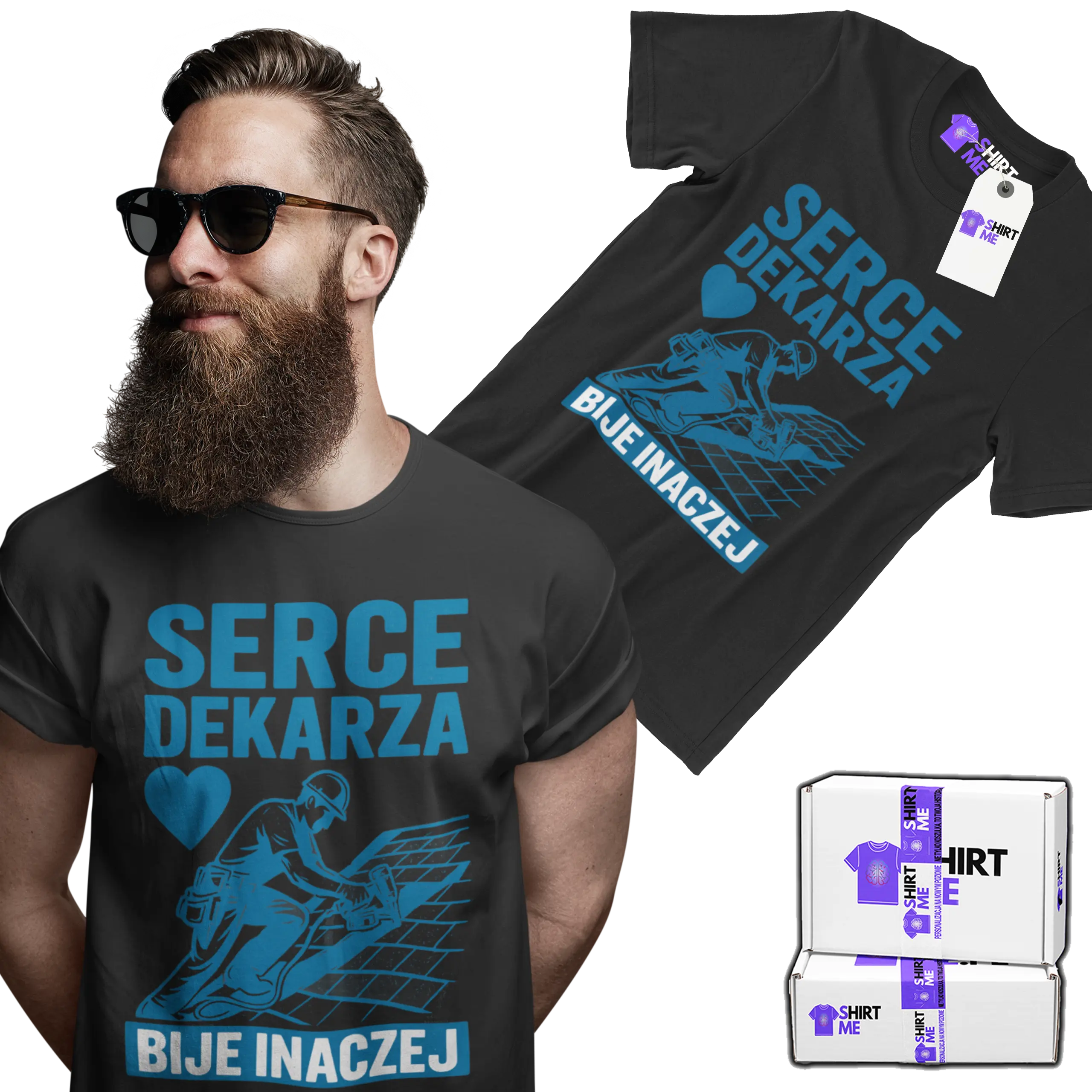 Koszulka serce dekarza bije inaczej