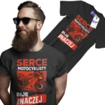 Koszulka serce motocyklisty bije inaczej v2