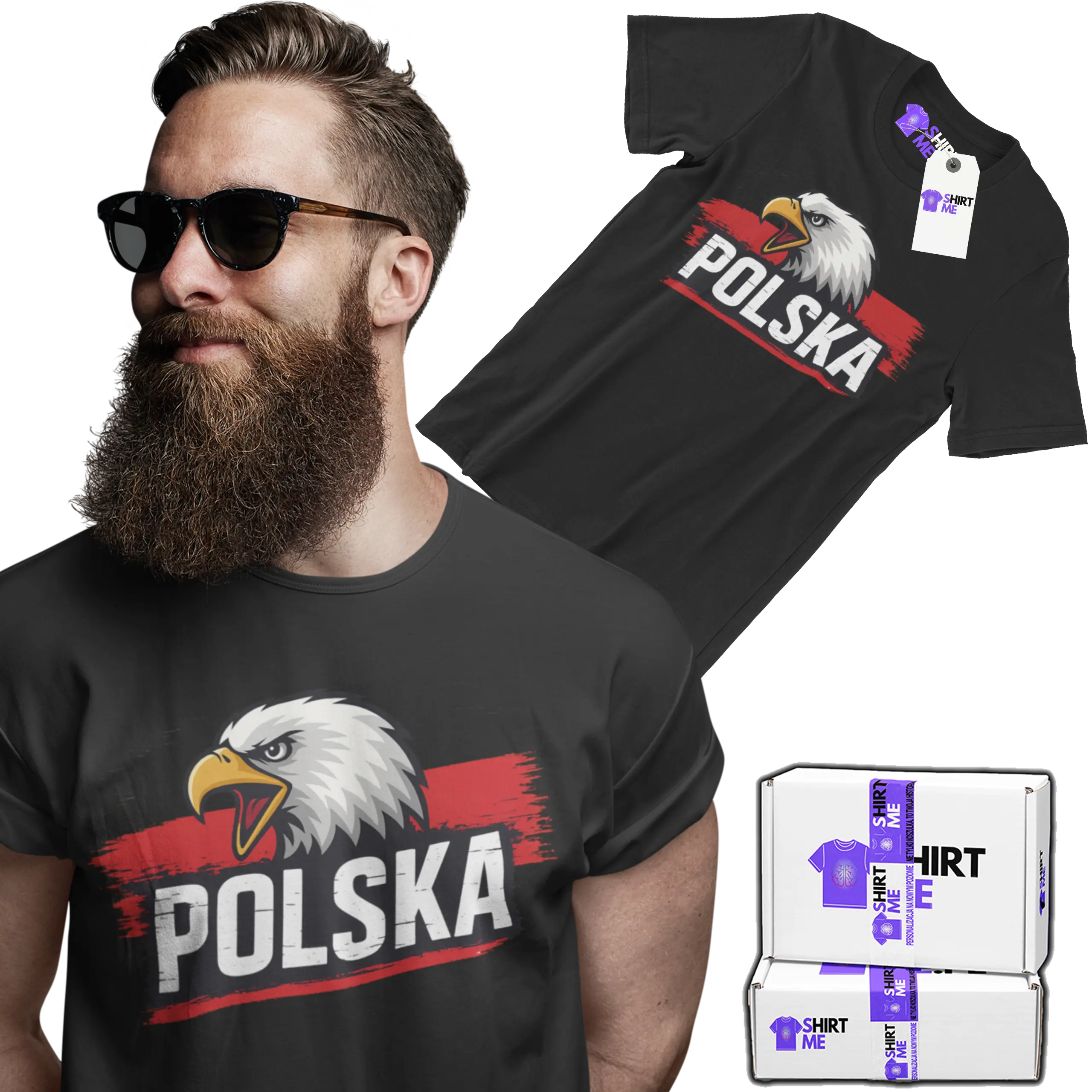 Koszulka POLSKA z orłem