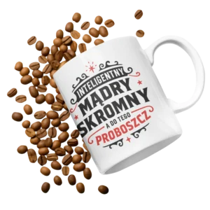 Kubek inteligentny mądry skromny a do tego proboszcz