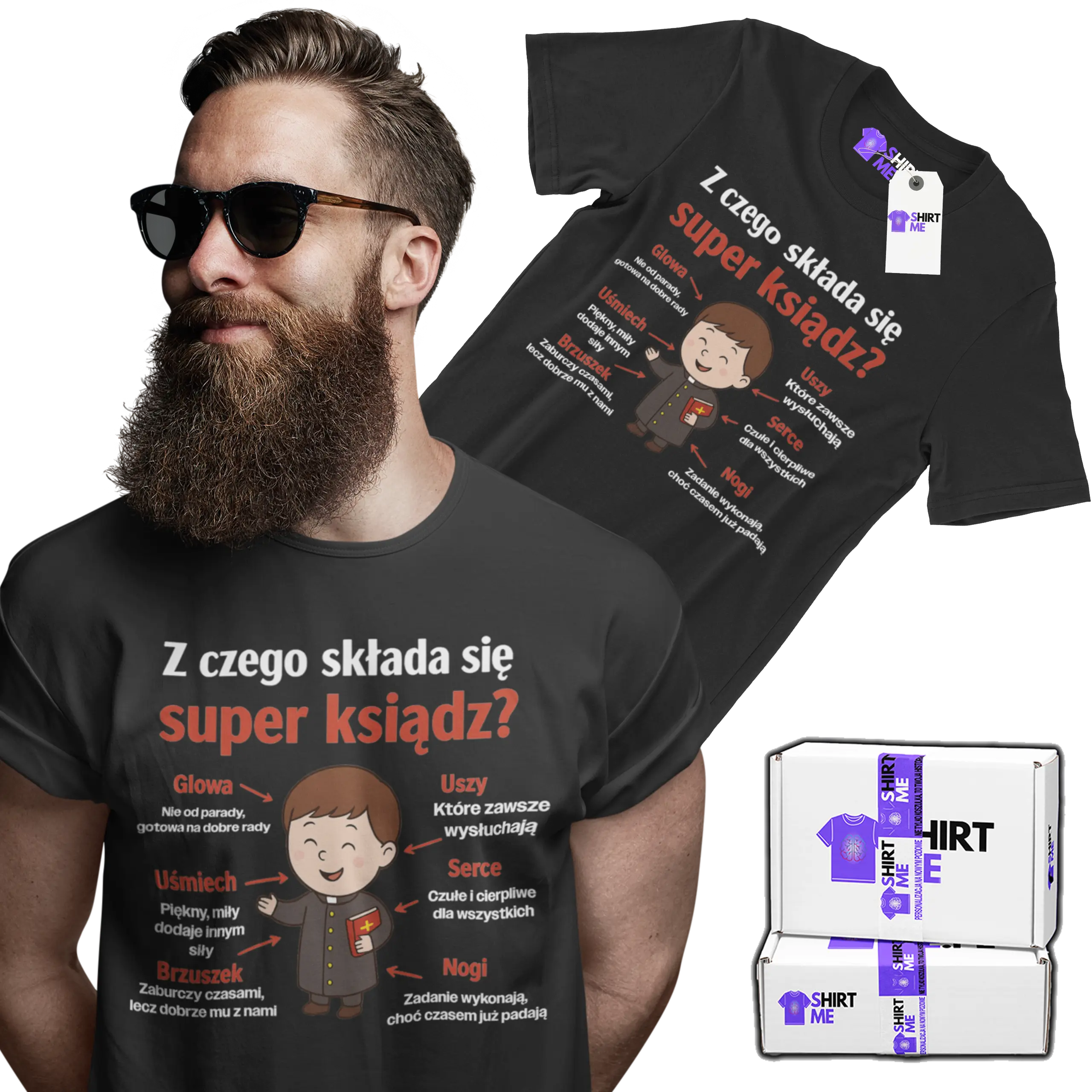 Koszulka z czego składa się super ksiądz