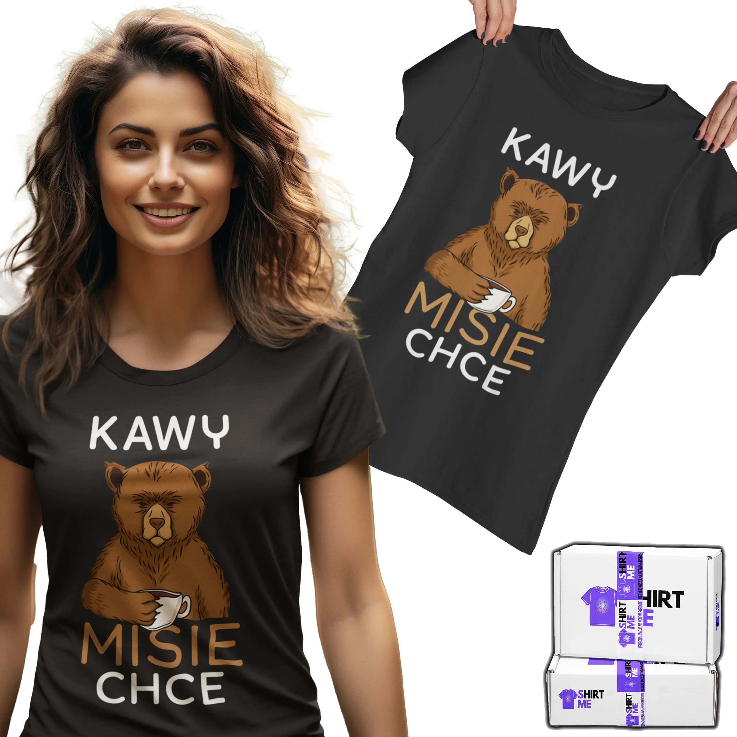 koszulka kawy misie chce