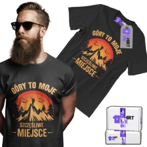 Koszulka góry to moje szczęśliwe miejsce