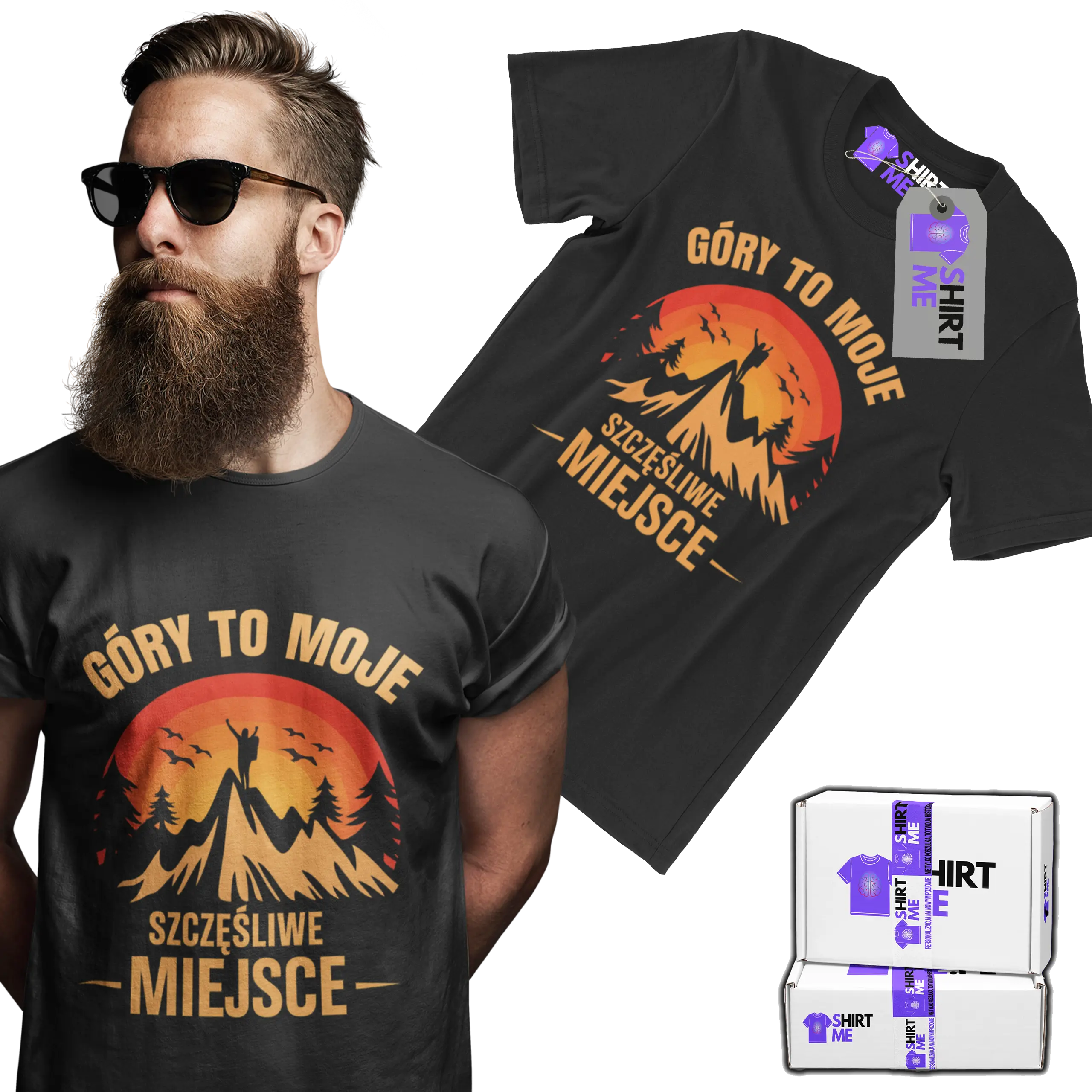 Koszulka góry to moje szczęśliwe miejsce