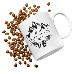 kubek z nadrukiem gór