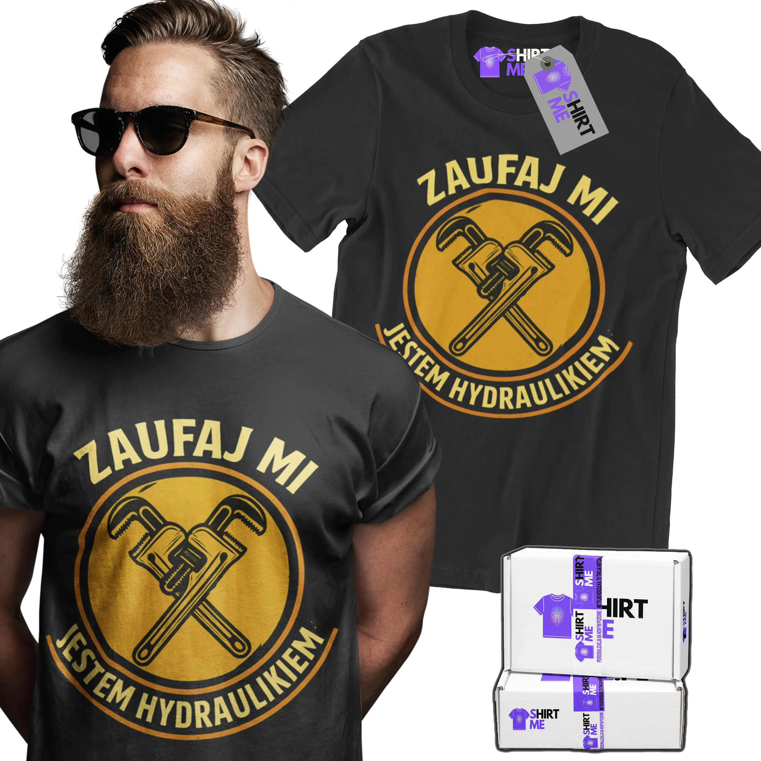 Koszulka zaufaj mi jestem hydraulikiem