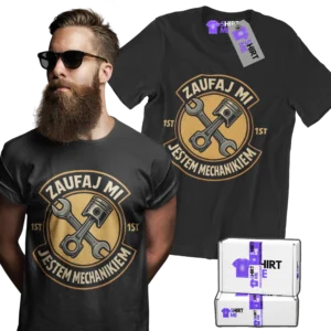 koszulka zaufaj mi jestem mechanikiem